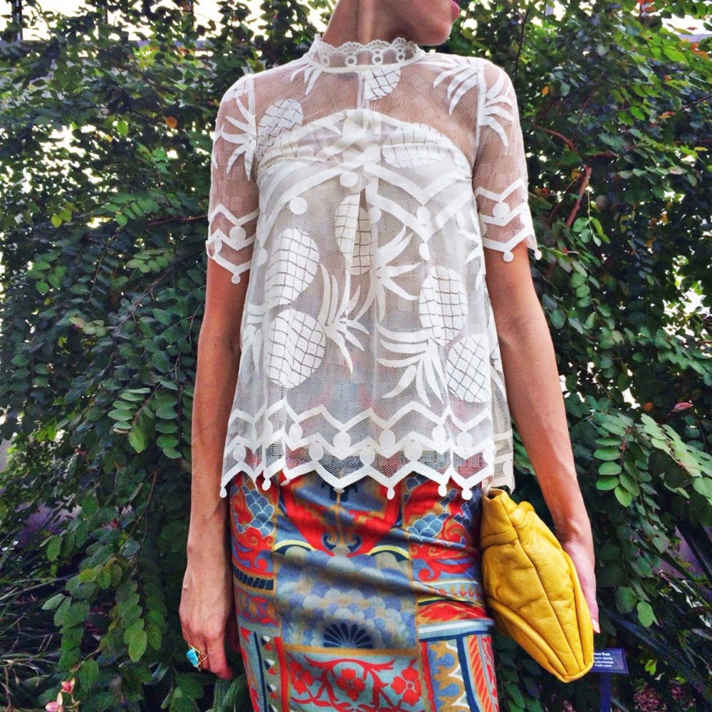 Anthropologie Maeve Pina Lace Top 0